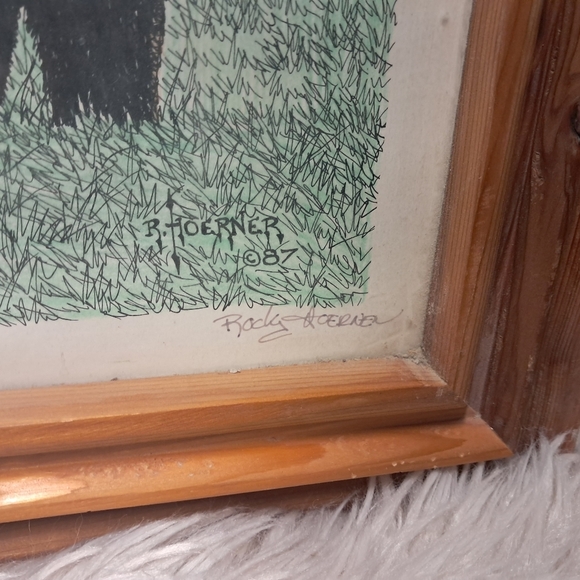 Signed And Framed 1987 Montana Wildlife Print 49/150 - Picture 4 of 7